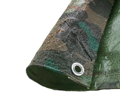 Camouflage Tarpaulin, 2.7m x 3.5m, Lightweight 80GSM